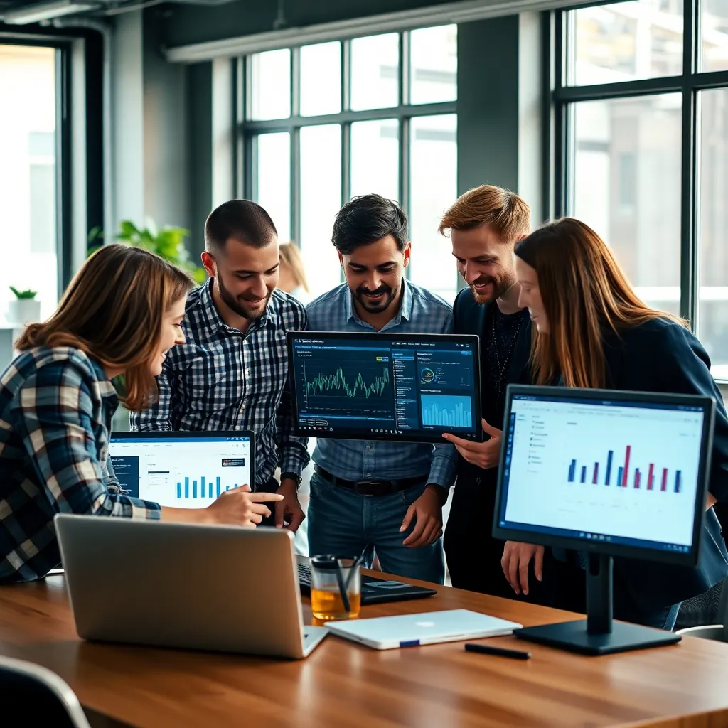 Diverse startup team in vergadering bespreekt groeistrategie