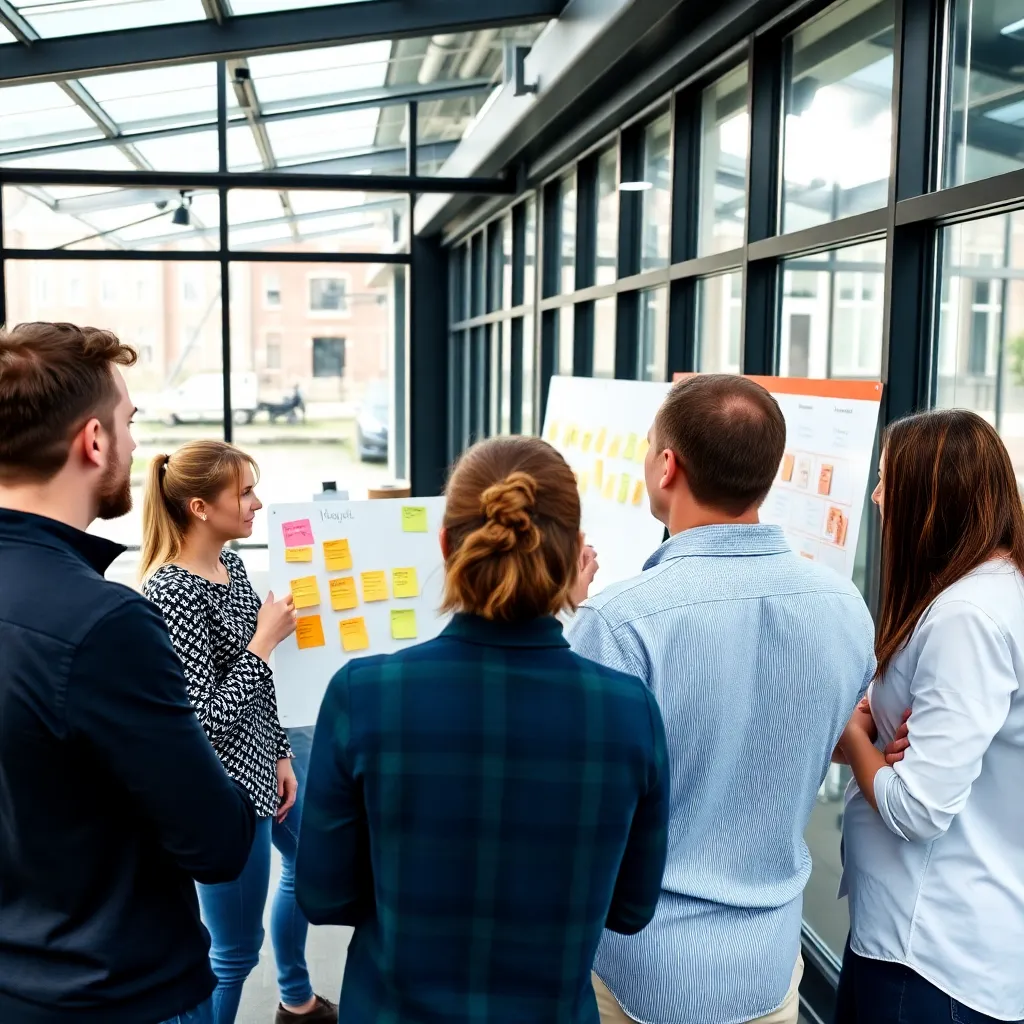 Diverse Nederlandse ondernemers werken samen aan innovatieve startup ideeën