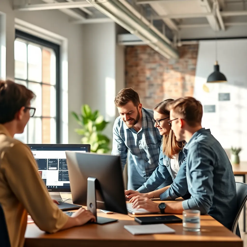 Nederlandse startup werkruimte met flexibele werkplekken en informele overlegruimtes